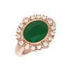 Image 3 : 4.54 ctw Emerald & Diamond Ring 18K Rose Gold