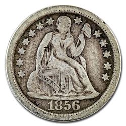 1856 Liberty Seated Dime Large Date VF