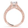 Image 3 : 1.15 ctw Certified VS/SI Princess Diamond 2pc Set 14k Rose Gold