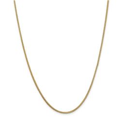 14k Yellow Gold 1.3 mm Franco Chain - 22 in.