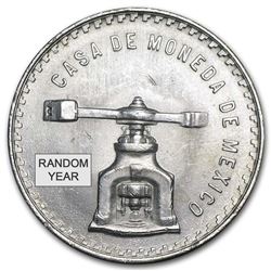 Mexico 1 oz Silver Onza Balance Scale AU/BU (Random Year)