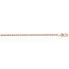 Image 1 : 14k Rose Gold 1.5 mm Diamond Cut Rope Chain - 14 in.