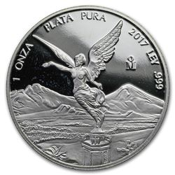 2017 Mexico 1 oz Silver Libertad Proof (Spotted)
