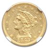 Image 2 : 1845 $2.50 Liberty Gold Quarter Eagle MS-61 NGC