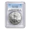 Image 1 : 2001 Silver American Eagle MS-69 PCGS