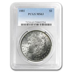 1881 Morgan Dollar MS-63 PCGS