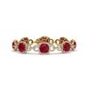 Image 1 : 25 ctw Ruby & VS/SI Diamond Certified Bracelet 14K Yellow Gold