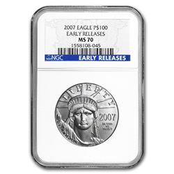 2007 1 oz Platinum American Eagle MS-70 NGC (Early Releases)