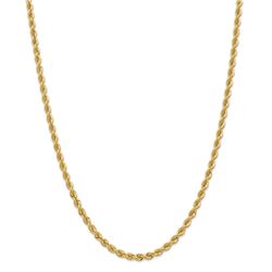 14k Yellow Gold 4 mm Regular Rope Chain - 28 in.