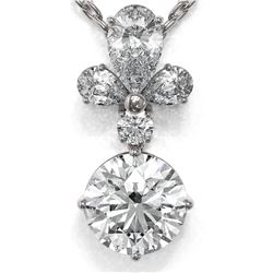 1.4 ctw Diamond Designer Necklace 18K White Gold