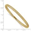 Image 2 : 14k Yellow Gold Textured Stretch Mesh Bracelet