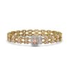 Image 1 : 16.35 ctw Morganite & Diamond Bracelet 14K Yellow Gold