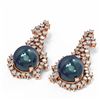 Image 3 : 3.26 ctw Diamond & Pearl Earrings 18K Rose Gold