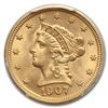 Image 2 : 1907 $2.50 Liberty Gold Quarter Eagle MS-65 PCGS