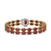 Image 3 : 19.57 ctw Ruby & Diamond Bracelet 14K Yellow Gold