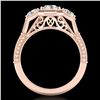 Image 1 : 1.05 ctw VS/SI Diamond Solitaire Art Deco 3 Stone Ring 18k Rose Gold
