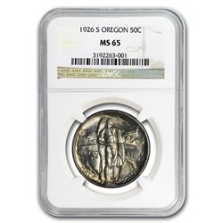 1926-S Oregon Trail Memorial Half Dollar MS-65 NGC