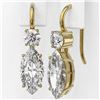 Image 3 : 2.5 ctw Marquise Cut Diamond Designer Earrings 18K Yellow Gold