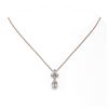 Image 2 : 1.4 ctw Pear Cut Diamond Designer Necklace 18K Rose Gold