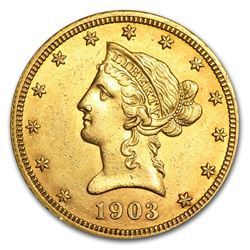 1903-O $10 Liberty Gold Eagle AU