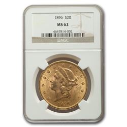 1896 $20 Liberty Gold Double Eagle MS-62 NGC