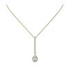 Image 2 : 1.3 ctw Pear Cut Diamond Designer Necklace 18K Yellow Gold