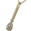 Image 3 : 1.3 ctw Pear Cut Diamond Designer Necklace 18K Yellow Gold