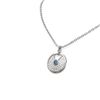 Image 2 : 2.71 ctw Intense Blue Diamond Necklace 18K White Gold