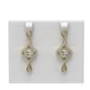 Image 1 : 3.83 ctw Princess Diamond Earrings 18K Yellow Gold