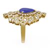 Image 2 : 5.77 ctw Sapphire & Diamond Ring 18K Yellow Gold