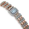 Image 2 : 26.02 ctw Sky Topaz & Diamond Bracelet 14K Rose Gold