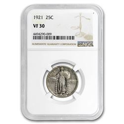 1921 Standing Liberty Quarter VF-30 NGC