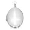 Image 1 : 14 White Gold Oval 33 mm Locket Pendant