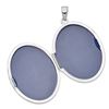 Image 2 : 14 White Gold Oval 33 mm Locket Pendant
