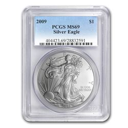 2009 Silver American Eagle MS-69 PCGS