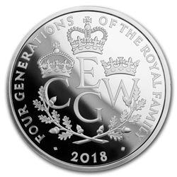 2018 Great Britain £5 Proof Silver Four Generations