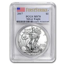2017 Silver American Eagle MS-70 PCGS (FirstStrike®)