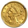 Image 2 : 1853 $2.50 Liberty Gold Quarter Eagle MS-61 NGC