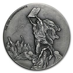 2015 2 oz Silver Coin - Biblical Series (Ten Commandments)
