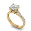 Image 2 : 2.4 ctw Certified VS/SI Diamond Solitaire Art Deco Ring 14k Yellow Gold