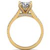 Image 3 : 2.4 ctw Certified VS/SI Diamond Solitaire Art Deco Ring 14k Yellow Gold