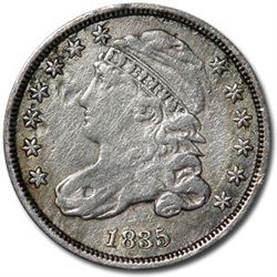 1835 Capped Bust Dime XF (Details)