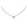 Image 1 : 2.04 ctw Fancy Yellow Diamond Necklace 18K Rose Gold