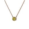Image 3 : 2.04 ctw Fancy Yellow Diamond Necklace 18K Rose Gold