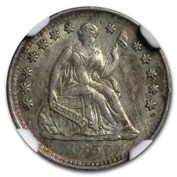 1857 Liberty Seated Half Dime AU
