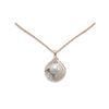 Image 1 : 1.15 ctw Diamond & Pearl Necklace 18K Rose Gold