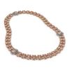 Image 2 : 36.2 ctw Morganite & Diamond Necklace 14K Rose Gold