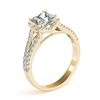 Image 3 : 2.05 ctw Certified VS/SI Princess Diamond Halo Ring 14k Yellow Gold