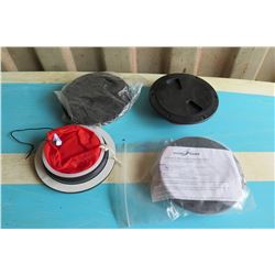 Qty 4 Ocean Kayak 6" Screw-In Hatch w/ Cat Bag & Instructions