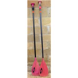Qty 2 Adjustable Surftech SUP Stand Up Paddle